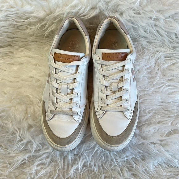 Tory Burch Women’s Andrea Colorblock Leather Court Sneakers Size 7M US - Picture 5 of 16
